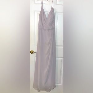 Kennedy Blue Chiffon Bridesmaid Dress (Size 12 Altered to size 10)